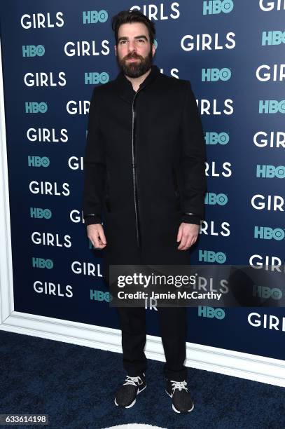 Zachary Quinto attends The New York Premiere Of The Sixth & Final Season Of "Girls" at Alice Tully Hall, Lincoln Center on February 2, 2017 in New...