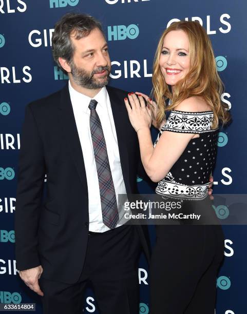 Judd Apatow Leslie Mann attend The New York Premiere Of The Sixth & Final Season Of "Girls" at Alice Tully Hall, Lincoln Center on February 2, 2017...