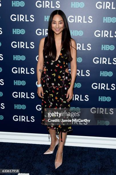 Greta Lee attends The New York Premiere Of The Sixth & Final Season Of "Girls" at Alice Tully Hall, Lincoln Center on February 2, 2017 in New York...