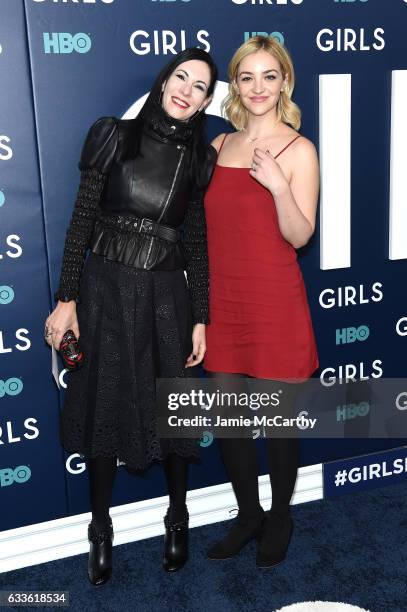 Jill Kargman and Abby Elliott attend The New York Premiere Of The Sixth & Final Season Of "Girls" at Alice Tully Hall, Lincoln Center on February 2,...