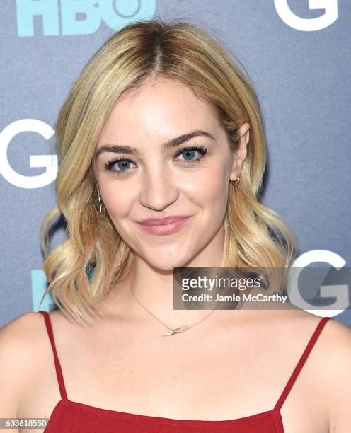 Abby Elliott attends The New York Premiere Of The Sixth & Final Season Of "Girls" at Alice Tully Hall, Lincoln Center on February 2, 2017 in New York...