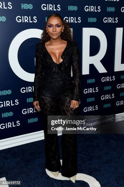 Janet Mock attends The New York Premiere Of The Sixth & Final Season Of "Girls" at Alice Tully Hall, Lincoln Center on February 2, 2017 in New York...