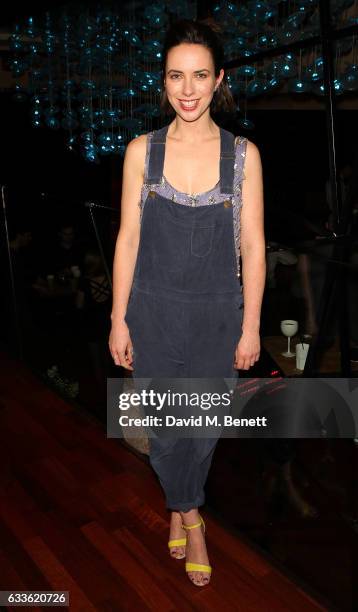 Kate O'Flynn arrives at the afterparty at DSTRKT following the press night performance of "The Glass Menagerie" at The Duke Of York Theatre on...