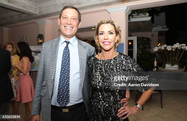 Fred Tanne and Laura Tanne attend ASPCA Palm Beach Cocktails and Conversation hosted by Arriana and Dixon Boardman on February 2, 2017 in Palm Beach,...