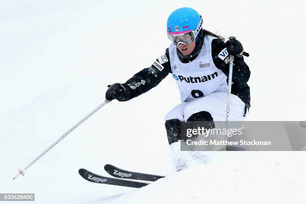 Mikaela Matthews competes in the Ladies Moguls qualifications during the FIS Freestyle World Cup at Deer Valley Resort on February 2, 2017 in Park...