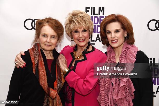 Actresses Katharine Houghton and Karen Sharpe Kramer and producer Kat Kramer attend the Film Independent Screening and Q&A of "Guess Who's Coming To...