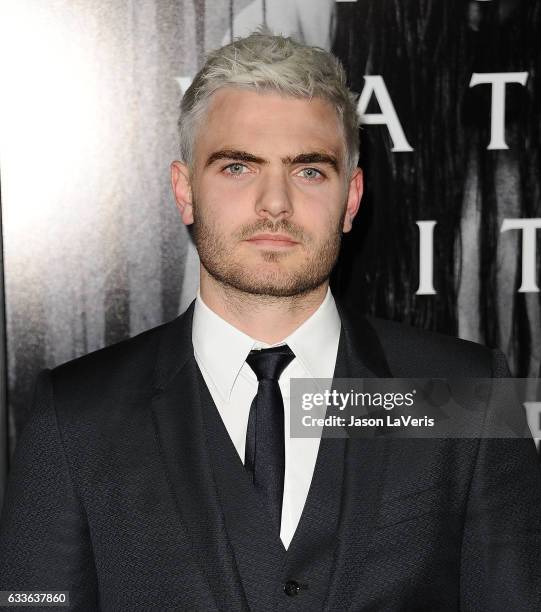 Actor Alex Roe attends a screening of "Rings" at Regal LA Live Stadium 14 on February 2, 2017 in Los Angeles, California.