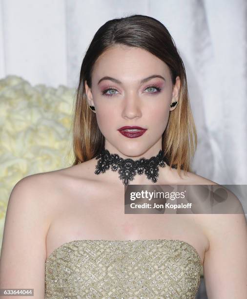 Actress Violett Beane arrives at the Los Angeles premiere "Fifty Shades Darker" at The Theatre at Ace Hotel on February 2, 2017 in Los Angeles,...