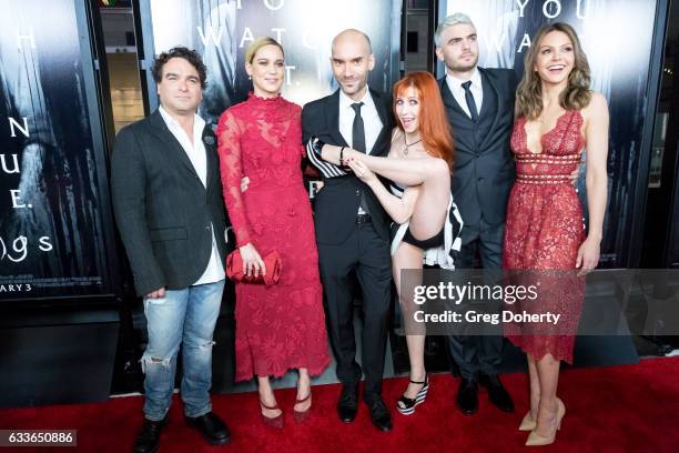 Actor Johnny Galecki, Actress Matlida Lutz, Director Javier Gutierrez, Actress Bonnie Morgan, Actor Alex Rose and Actress Aimee Teegarden attend the...