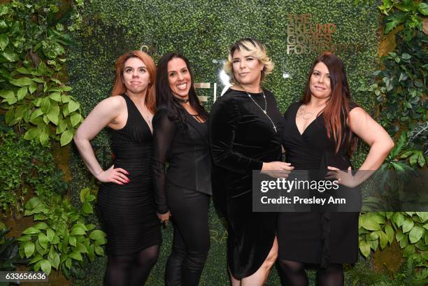 Teila Tosto , Beckey Prata, Michelle A. Diaz and Denise Diaz attend Eklund|Gomes 10 Year Anniversary Bash at The Garage in NYC on February 2, 2017 in...