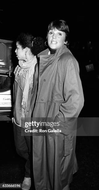 Kathryne Dora Brown and Tyne Daly sighted on October 30, 1985 at the Regency Hotel in New York City.