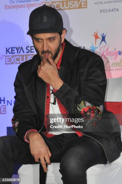 Indian Actor Hrithik Roshan during the meet the press to promote her New Film KAABIL on February 03,2017 in Kolkata,India.