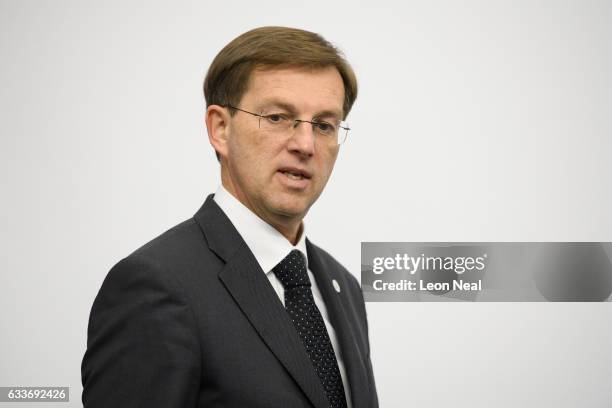 Prime Minister of Slovenia Miro Cerar arrives, ahead of a round table meeting at the EU Informal Summit on February 3, 2017 in Valletta, Malta....