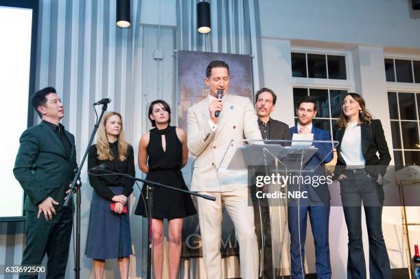 Grimm Gala 2017" -- Pictured: Reggie Lee, Claire Coffee, Jacqueline Toboni, Sasha Roiz, Silas Weir Mitchell, David Giuntoli, Bree Turner --