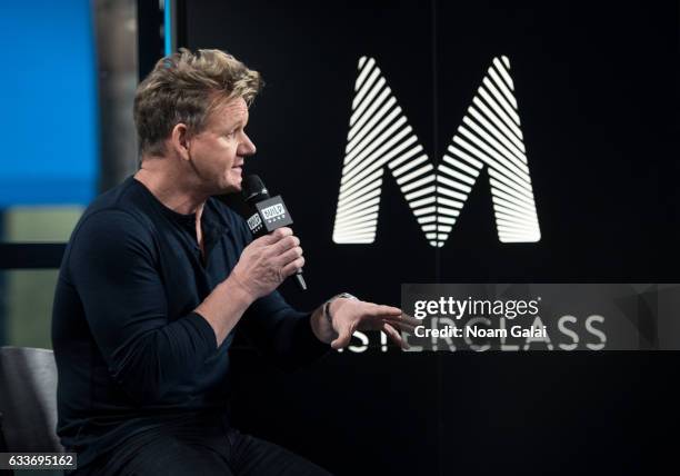 Chef Gordon Ramsay attends Build Series to discuss "MasterClass: Gordon Ramsay Teaches Cooking" at Build Studio on February 3, 2017 in New York City.