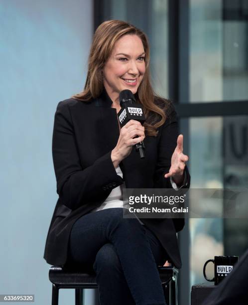 Actress Elizabeth Marvel visits Build Series to discuss "Homeland" at Build Studio on February 3, 2017 in New York City.
