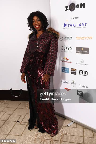 Heather Small attends the Zoom F1 Charity auction on February 3, 2017 in London, United Kingdom.