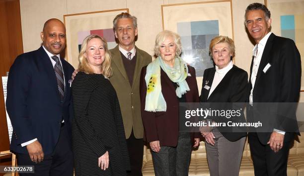 Ruben Santiago-Hudson, Kathleen Marshall, Michael Ritchie, Betty Buckley, Nelle Nugent and Brian Stokes Mitchell attend 14th Annual Broadway...