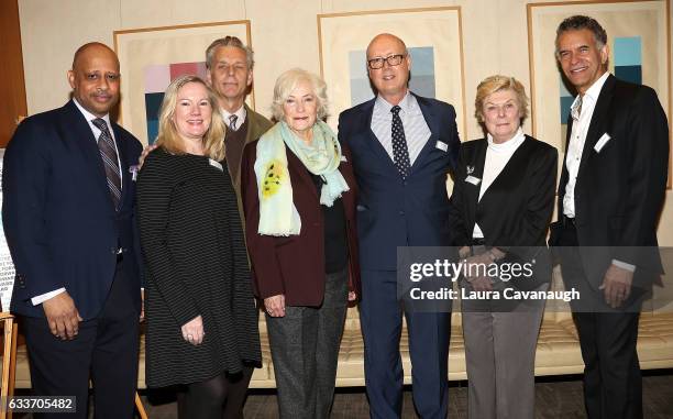 Ruben Santiago-Hudson, Kathleen Marshall, Michael Ritchie, Betty Buckley, Bruce Whitacre, Nelle Nugent and Brian Stokes Mitchell attend 14th Annual...