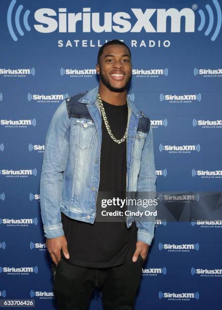 Jacksonville Jaguars Allen Robinson visits the SiriusXM set at Super Bowl LI Radio Row at the George R. Brown Convention Center on February 3, 2017...