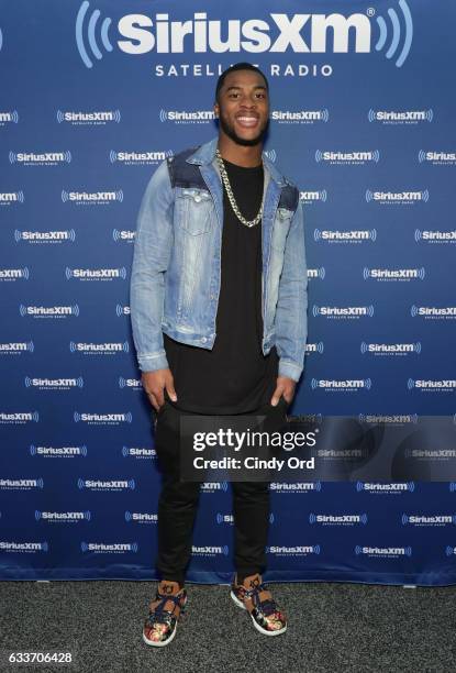 Jacksonville Jaguars Allen Robinson visits the SiriusXM set at Super Bowl LI Radio Row at the George R. Brown Convention Center on February 3, 2017...
