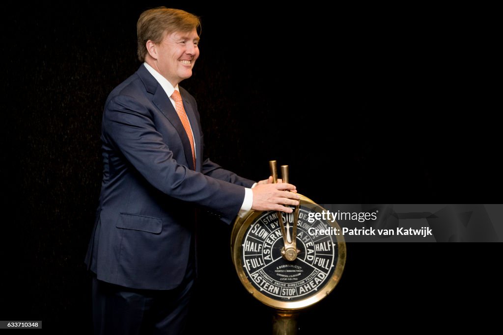 King Willem-Alexander Of Nederlands Opens De Ruyter Maritime College In Vlissingen