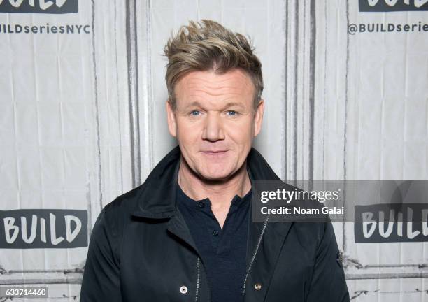 Chef Gordon Ramsay attends Build Series to discuss "MasterClass: Gordon Ramsay Teaches Cooking" at Build Studio on February 3, 2017 in New York City.