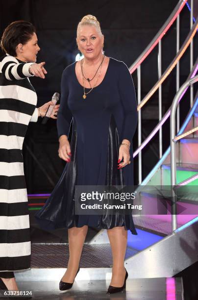 Kim Woodburn comes 3rd after being evicted from the Celebrity Big Brother house on February 3, 2017 in Borehamwood, United Kingdom.