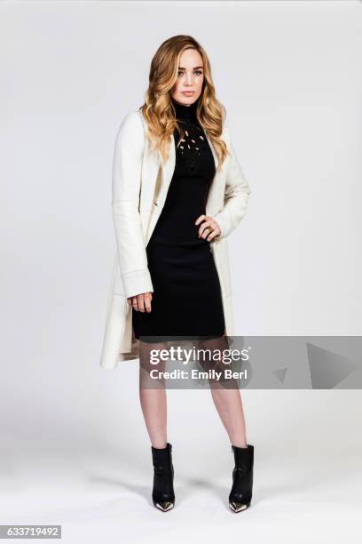 Actress Caity Lotz is photographed for New York Times on January 10, 2016 in Pasadena, California.