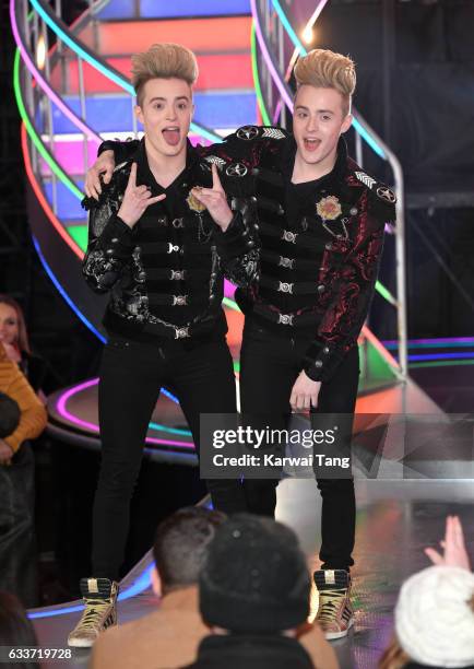 Jedward come 2nd after being evicted from the Celebrity Big Brother house on February 3, 2017 in Borehamwood, United Kingdom.