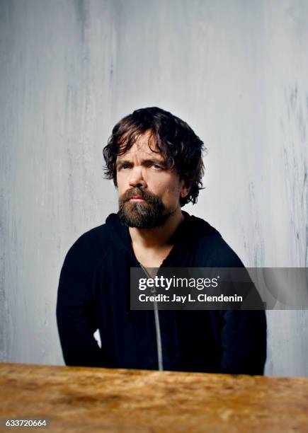 Actor Peter Dinklage, from the film Rememory, is photographed at the 2017 Sundance Film Festival for Los Angeles Times on January 23, 2017 in Park...