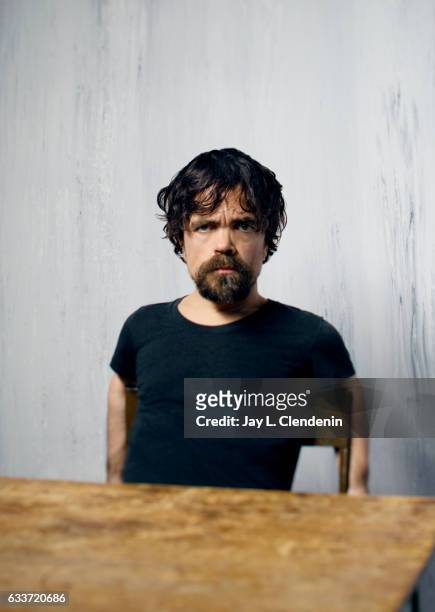 Actor Peter Dinklage, from the film Rememory, is photographed at the 2017 Sundance Film Festival for Los Angeles Times on January 23, 2017 in Park...