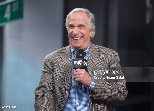 Actor Henry Winkler attends Build Series to discuss "Here's Hank" at Build Studio on February 3, 2017 in New York City.