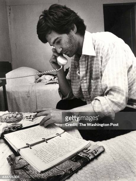 The Washington Post via Getty Images reporter Charles Krauss. On the phone with editors in Washington, discuss the scene at Jonestown.