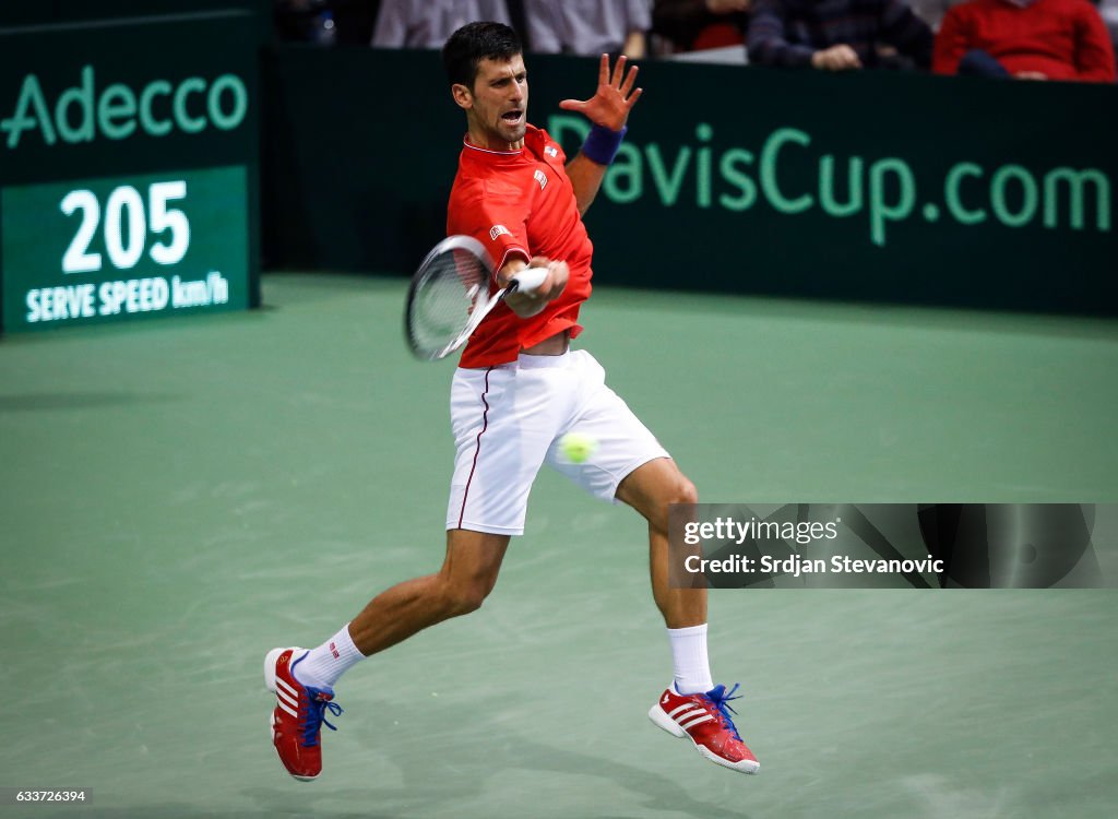 Serbia v Russia: Davis Cup World Group First Round