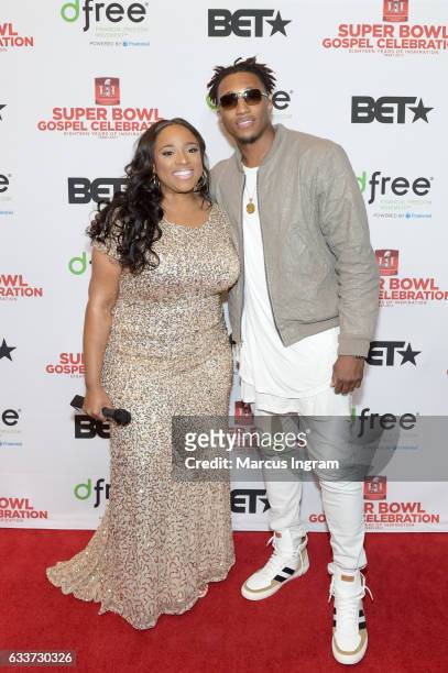 Recording artists Kierra Sheard and Lecrae attend the BET Presents Super Bowl Gospel Celebration at Lakewood Church on February 3, 2017 in Houston,...