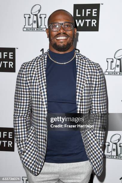 Player Von Miller attends LIFEWTR: Art After Dark, including 1893, at Club Nomadic during Super Bowl LI Weekend on February 3, 2017 in Houston, Texas.