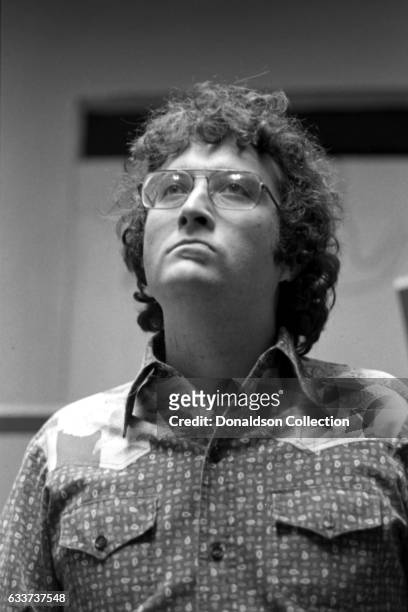 Musician Randy Newman backstage August 5, 1972 in San Francisco, California.
