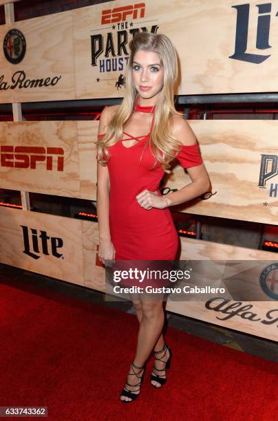 Actress Allie Deberry attends the 13th Annual ESPN The Party on February 3, 2017 in Houston, Texas.