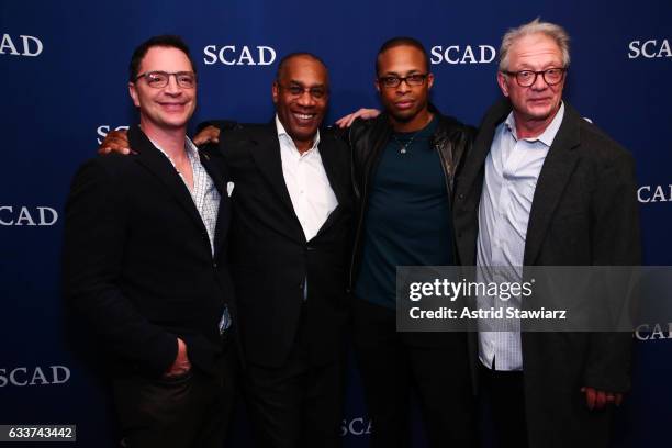 Actor Joshua Malina, Actor Joe Morton, Actor Cornelius Smith Jr., and Actor Jeff Perry attend the Q&A for 'Scandal' during Day Two of the aTVfest...