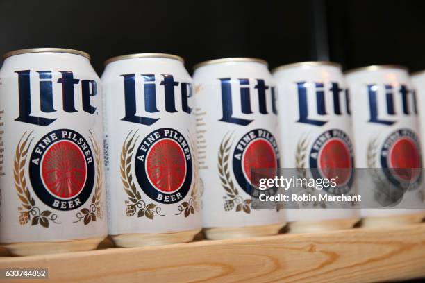 Drinks are seen on display at the 13th Annual ESPN The Party on February 3, 2017 in Houston, Texas.