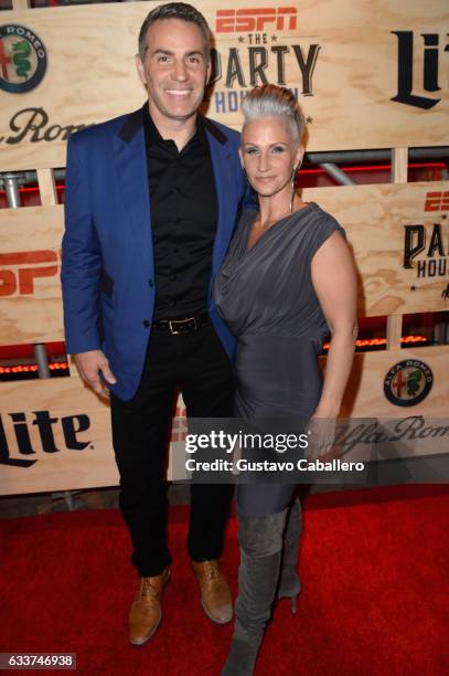 Former NFL player Kurt Warner and author Brenda Warner attend the 13th Annual ESPN The Party on February 3, 2017 in Houston, Texas.