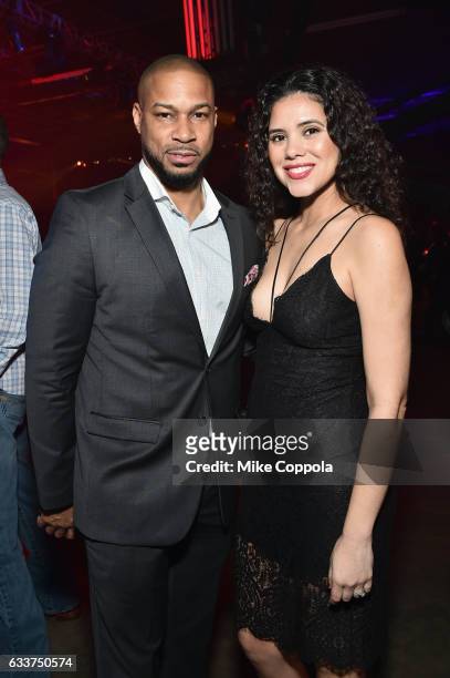 Actor Finesse Mitchell and Adris Debarge attend the 13th Annual ESPN The Party on February 3, 2017 in Houston, Texas.