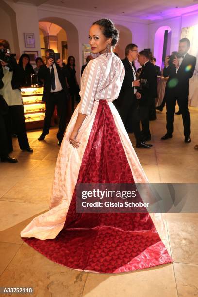 Milka Loff-Fernandes during the Semper Opera Ball 2017 reception at Hotel Taschenbergpalais Kempinski on February 3, 2017 in Dresden, Germany.