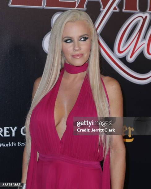 Jenny McCarthy hosts the 4th Annual "Leather & Laces" Spectacular During Super Bowl LI Weekend at Hughes Manor on February 3, 2017 in Houston, Texas.