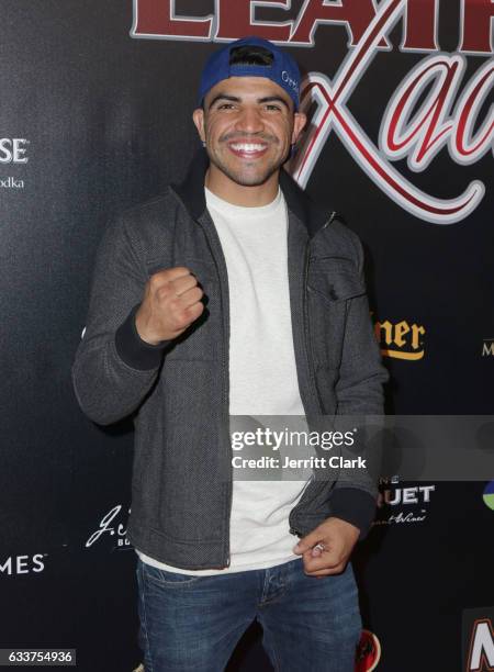 Boxer Victor Ortiz attends the 4th Annual "Leather & Laces" Spectacular During Super Bowl LI Weekend at Hughes Manor on February 3, 2017 in Houston,...