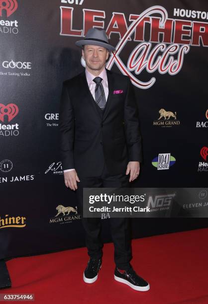 Donnie Wahlberg hosts the 4th Annual "Leather & Laces" Spectacular During Super Bowl LI Weekend at Hughes Manor on February 3, 2017 in Houston, Texas.