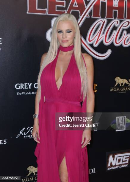Jenny McCarthy hosts the 4th Annual "Leather & Laces" Spectacular During Super Bowl LI Weekend at Hughes Manor on February 3, 2017 in Houston, Texas.