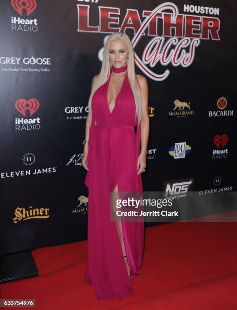 Jenny McCarthy hosts the 4th Annual "Leather & Laces" Spectacular During Super Bowl LI Weekend at Hughes Manor on February 3, 2017 in Houston, Texas.