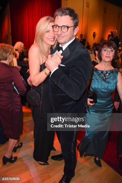 Hans Sigl and his wife Susanne Sigl during the Semper Opera Ball 2017 at Semperoper on February 3, 2017 in Dresden, Germany.